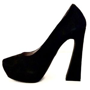 Jeffrey Campbell Eva black suede pumps size 8.5